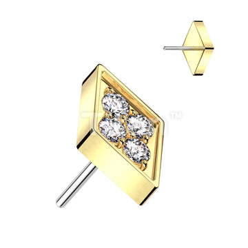 ASTM F136 Titanium Implant Grade Titanium Threadless Push In Diamond... - Image 3