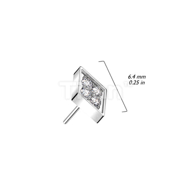 ASTM F136 Titanium Implant Grade Titanium Threadless Push In Diamond... - Image 4