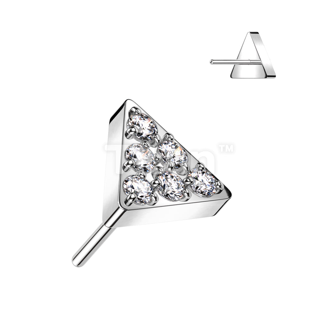 ASTM F136 Titanium Implant Grade Titanium Threadless Push In Triangle... - Image 2