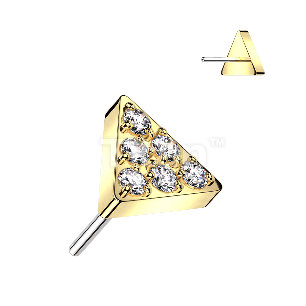 ASTM F136 Titanium Implant Grade Titanium Threadless Push In Triangle... - Image 3