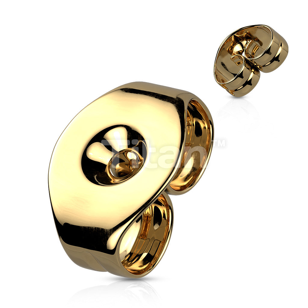 Single Piece Titanium Butterfly Earring Back for 20ga Earrings - Image 2