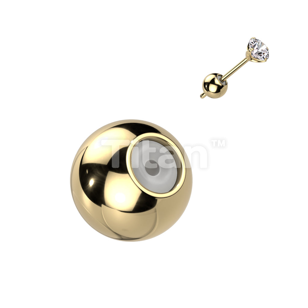 ASTM F136 Titanium Single Piece Titanium Earring Back With Silicone... - Image 2