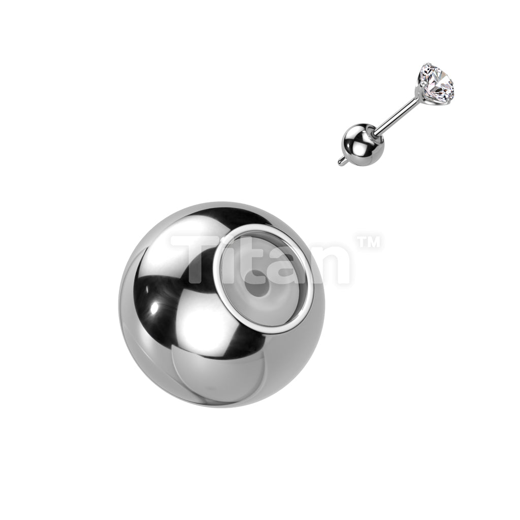 Single Piece Titanium Earring Back With Silicone Center for 20 or 18ga Earrings - Image 3