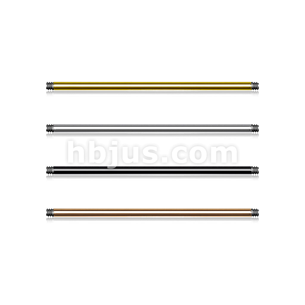 10pc Pack External Thread 316L Surgical Steel Barbell Pins - Image 7