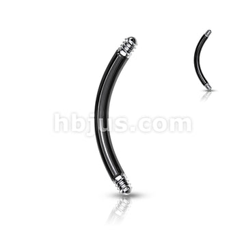 10pc Pack External Thread 316L Surgical Steel CurvedBarbell Pins - Image 5