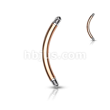 10pc Pack External Thread 316L Surgical Steel CurvedBarbell Pins - Image 6