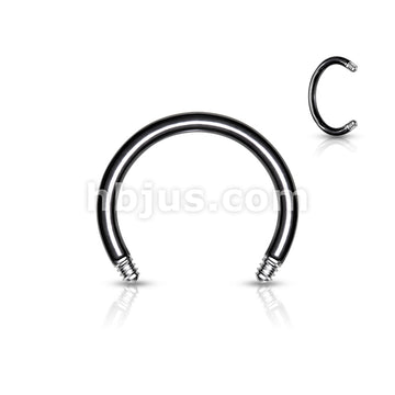 10pc Pack External Thread 316L Surgical Steel Horseshoe, Circula... - Image 5