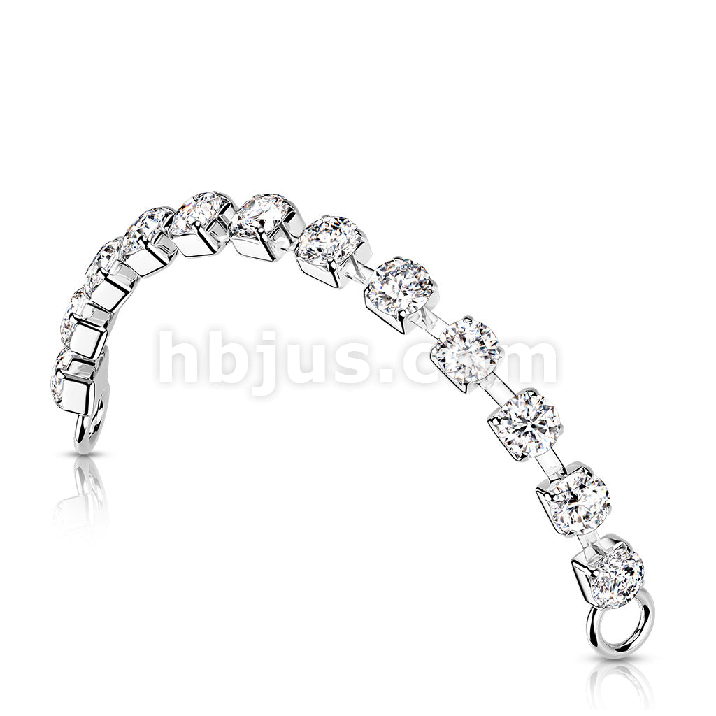 Brass Crystal Connector Chain - Image 5