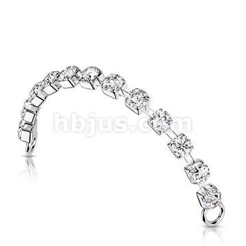 Brass Crystal Connector Chain - Image 5