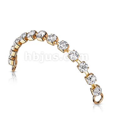 Brass Crystal Connector Chain - Image 4
