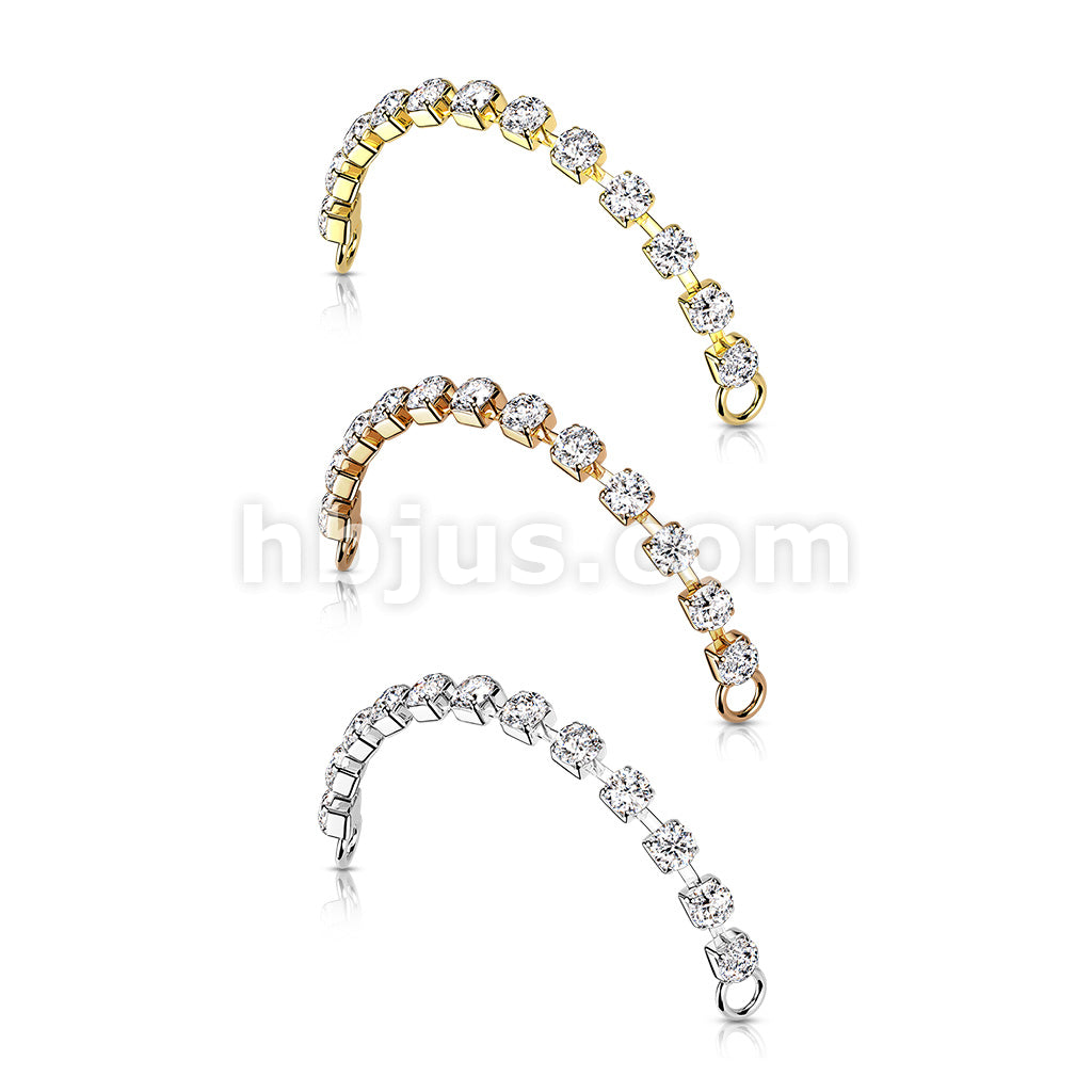 Brass Crystal Connector Chain - Image 7
