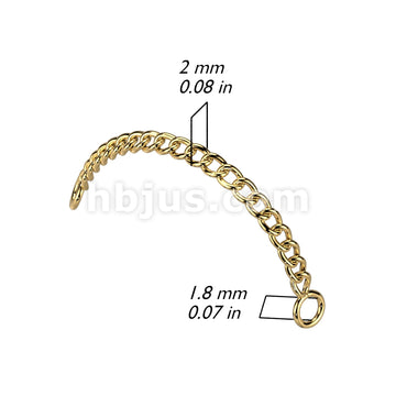 316L Surgical Steel 316L Stainless Steel Connector Chain - Image 5