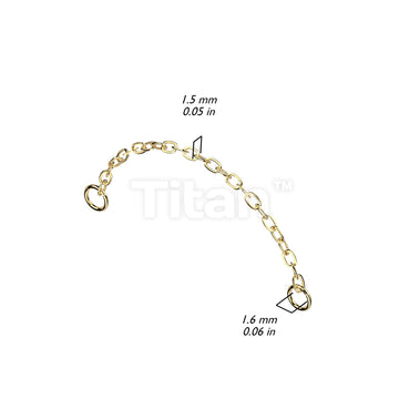 ASTM F136 Titanium Titanium Connector Chain - Image 5