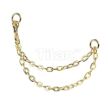 Titanium Connector Double Chain With 2 O-ring - Image 2