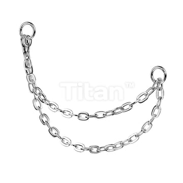 Titanium Connector Double Chain With 2 O-ring - Image 3