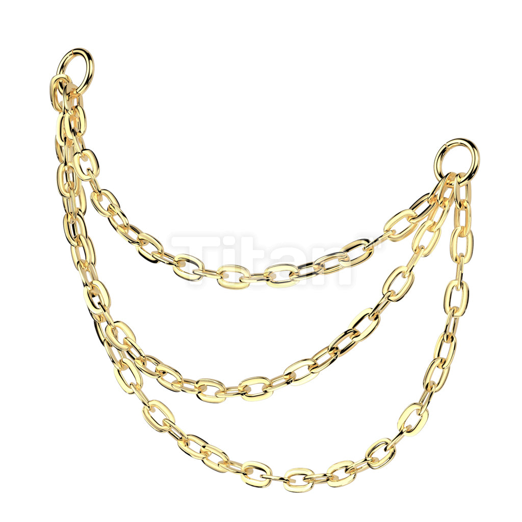 Titanium Connector With Triple Chain and 2 O-ring - Image 2
