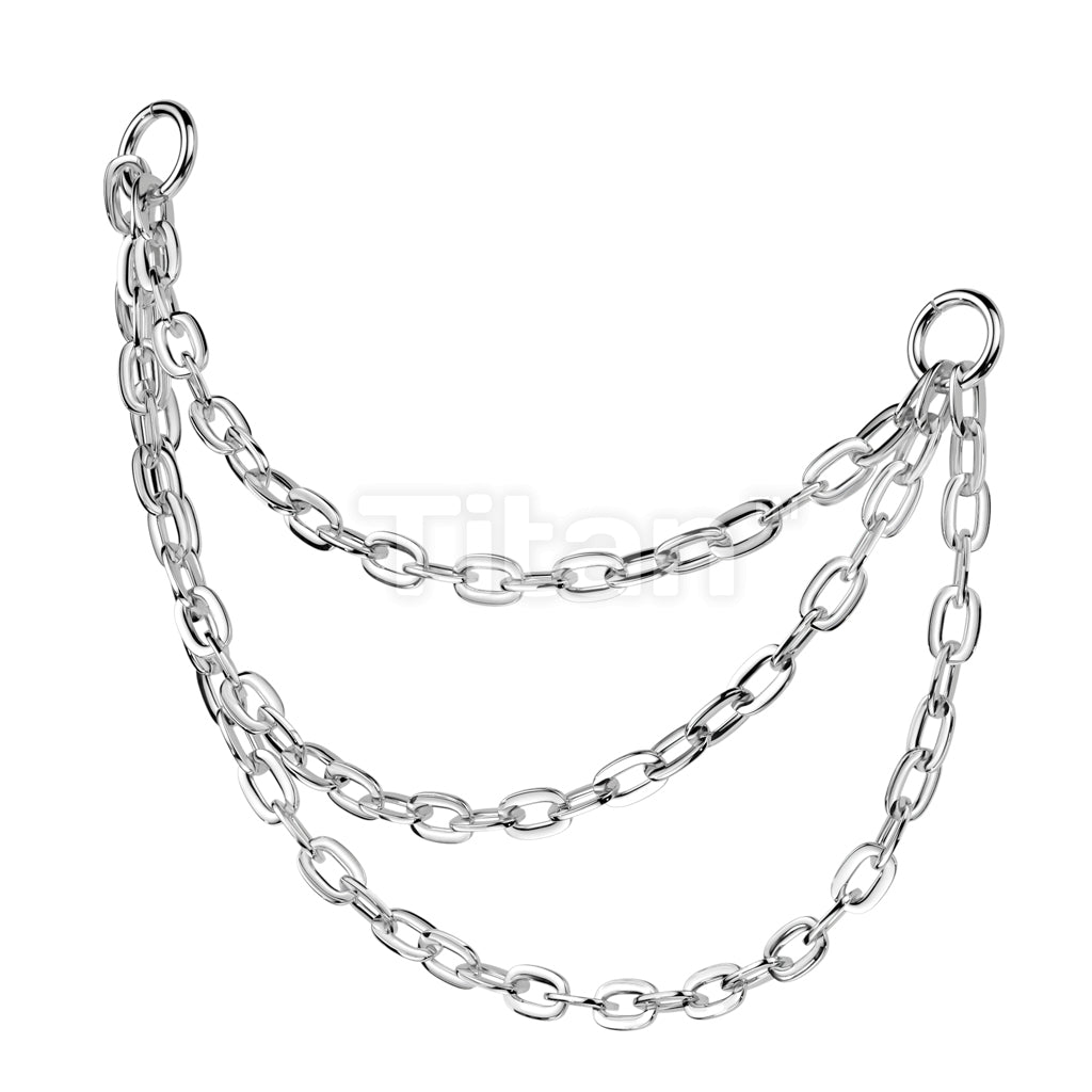 Titanium Connector With Triple Chain and 2 O-ring - Image 3