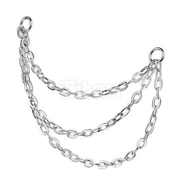 Titanium Connector With Triple Chain and 2 O-ring - Image 3