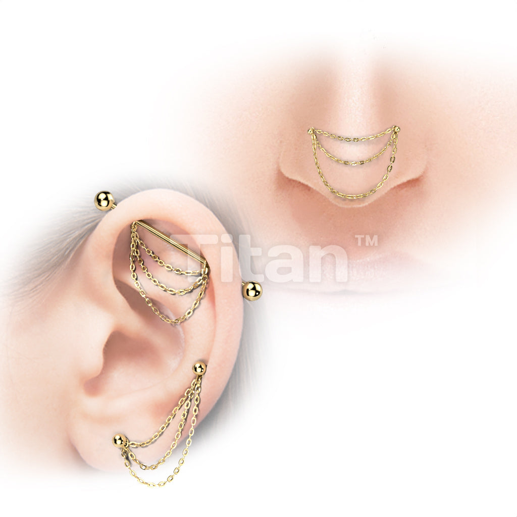 Titanium Connector With Triple Chain and 2 O-ring - Image 5