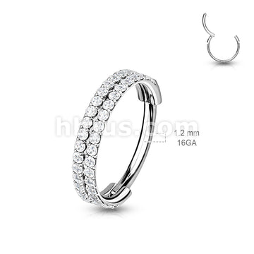 316L Surgical Steel High Quality Precision All 316L Hinged Segment Hoop... - Image 6