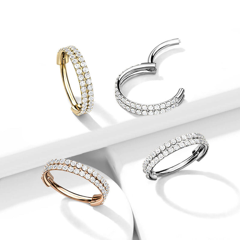 316L Surgical Steel High Quality Precision All 316L Hinged Segment Hoop...