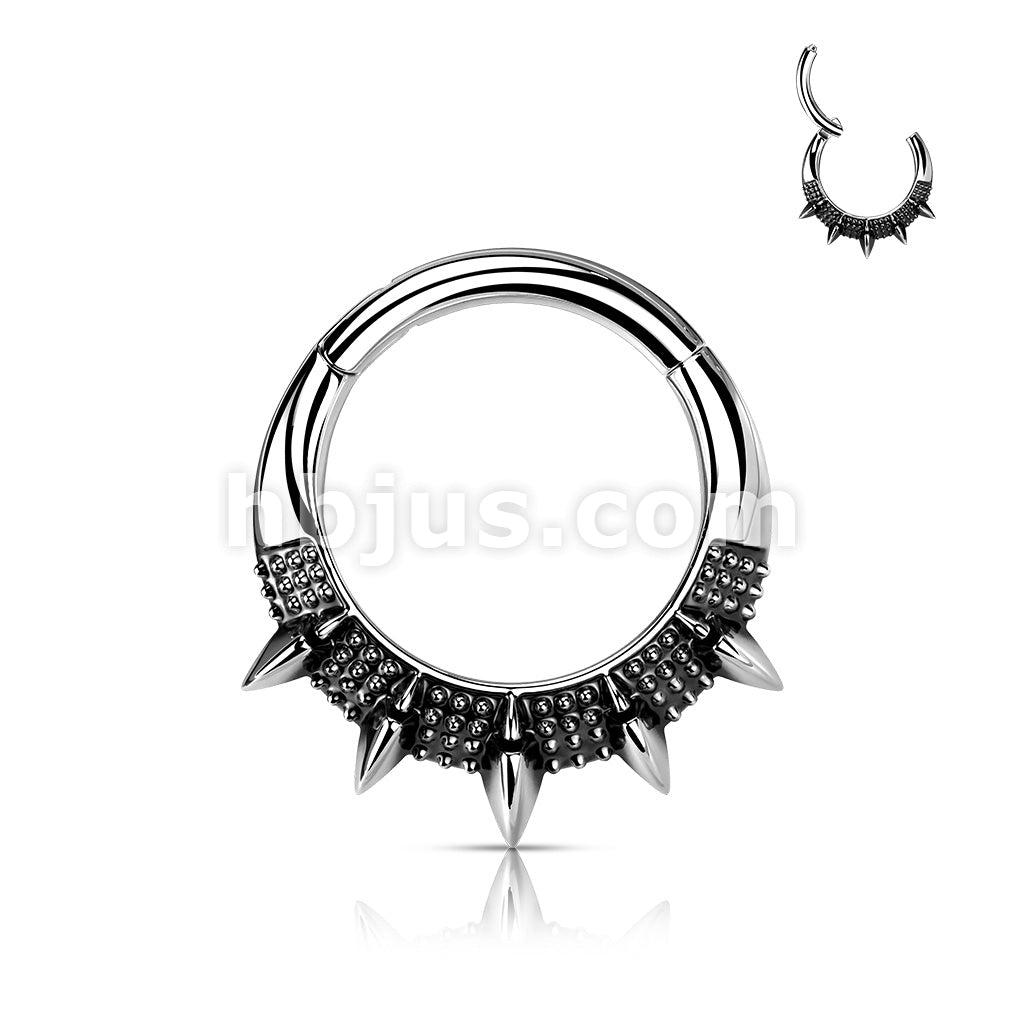 High Quality Precision All 316L Surgical Steel Burnished Spike Fan... - Image 3