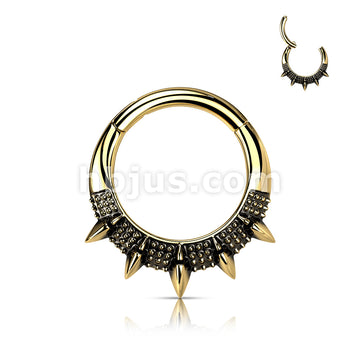 High Quality Precision All 316L Surgical Steel Burnished Spike Fan... - Image 4