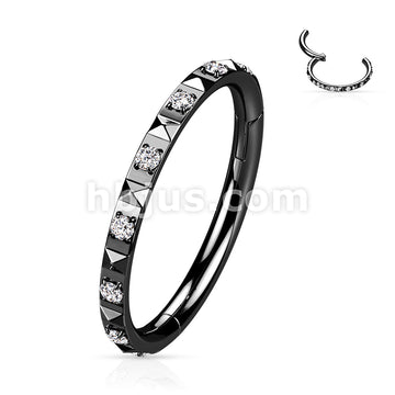 High Quality Precision All 316L Surgical Steel Hinged Segment with CZ... - Image 4