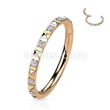 High Quality Precision All 316L Surgical Steel Hinged Segment with CZ... - Image 5