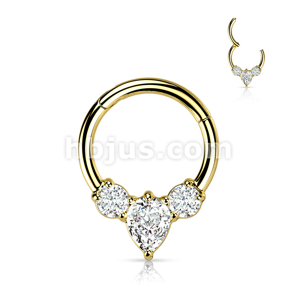High Quality Precision All 316L Surgical Steel Hinged Segment with Pear... - Image 3