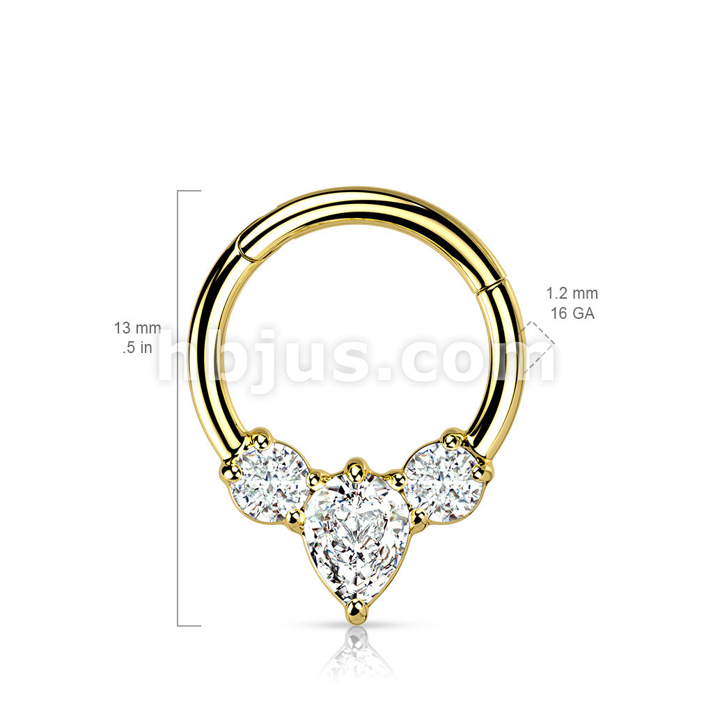 High Quality Precision All 316L Surgical Steel Hinged Segment with Pear... - Image 5