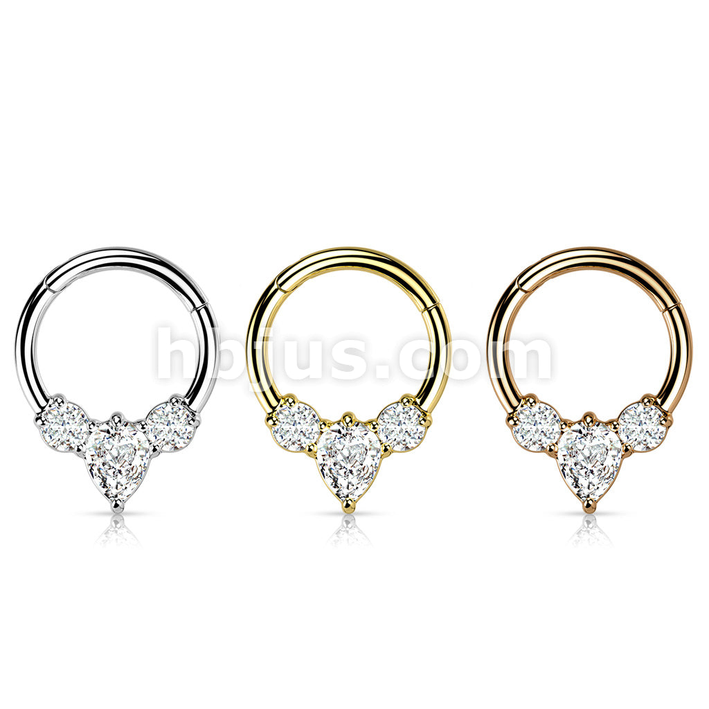 High Quality Precision All 316L Surgical Steel Hinged Segment with Pear... - Image 6