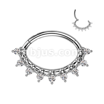 High Quality Precision 316L Surgical Steel Oval Hinged Segment Ring... - Image 2