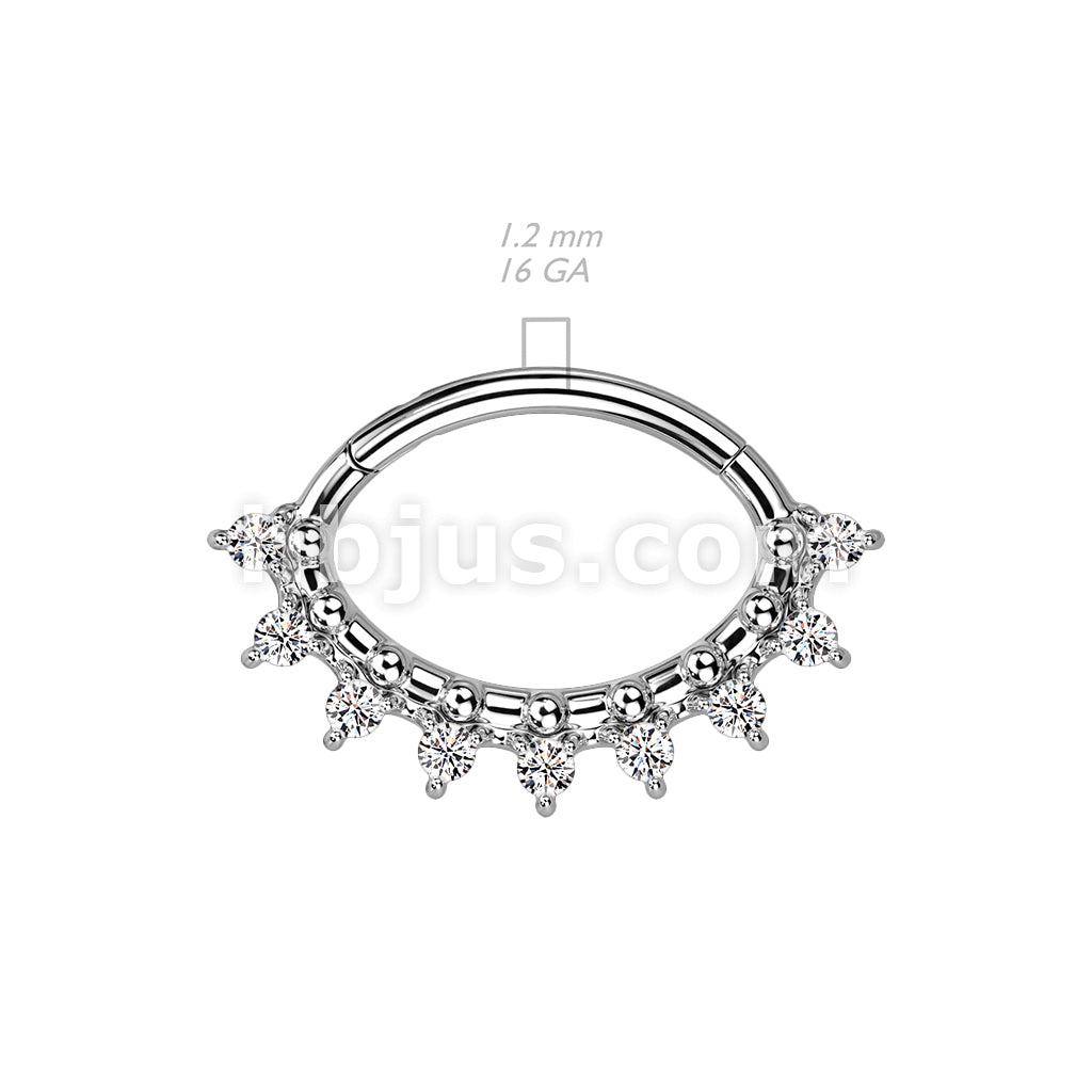 High Quality Precision 316L Surgical Steel Oval Hinged Segment Ring... - Image 5