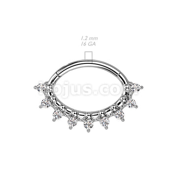 High Quality Precision 316L Surgical Steel Oval Hinged Segment Ring... - Image 5