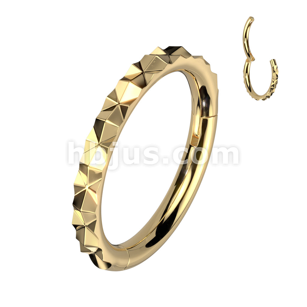 High Quality Precision 316L Surgical Steel Outward Facing X Faceted... - Image 2