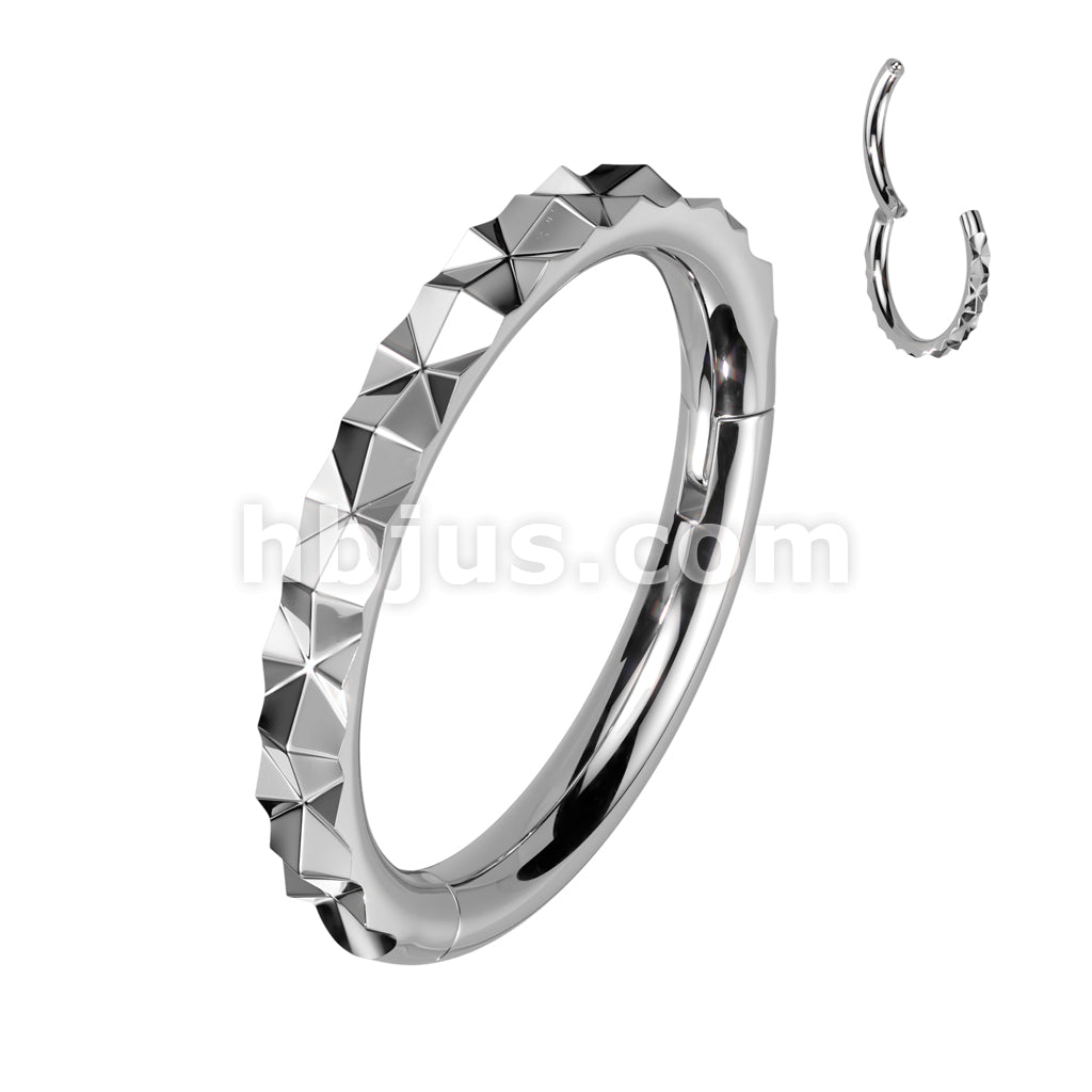 High Quality Precision 316L Surgical Steel Outward Facing X Faceted... - Image 4