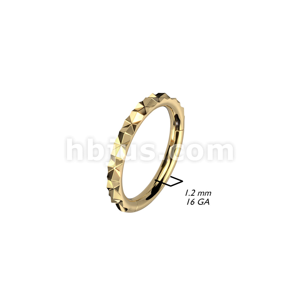 High Quality Precision 316L Surgical Steel Outward Facing X Faceted... - Image 5