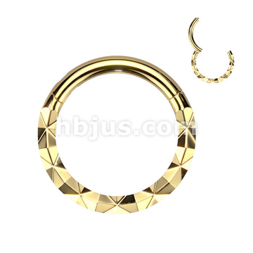 High Quality Precision 316L Surgical Steel Forward Facing X Faceted... - Image 2