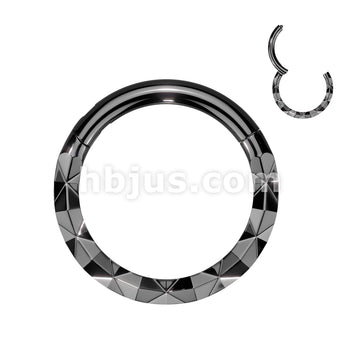 High Quality Precision 316L Surgical Steel Forward Facing X Faceted... - Image 3