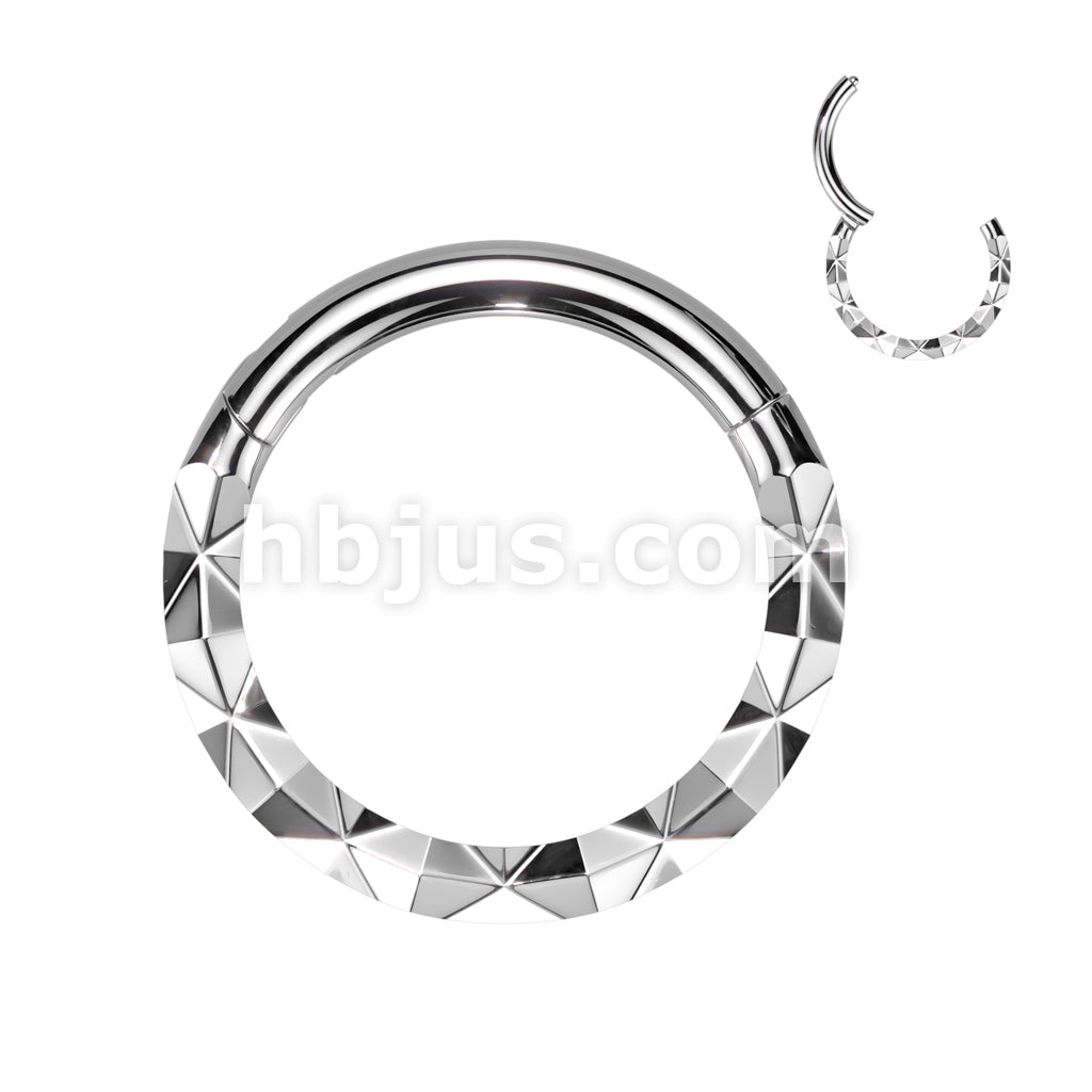 High Quality Precision 316L Surgical Steel Forward Facing X Faceted... - Image 4