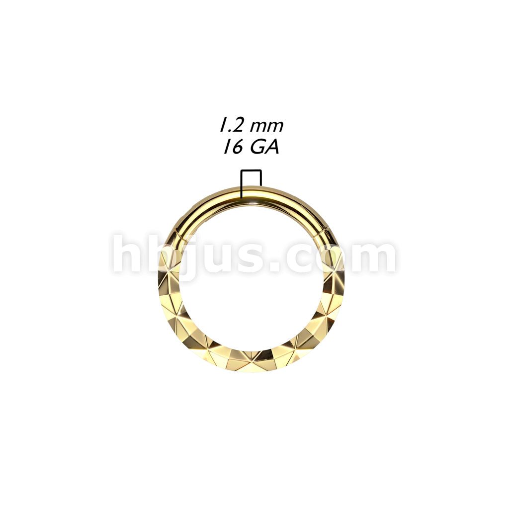High Quality Precision 316L Surgical Steel Forward Facing X Faceted... - Image 5