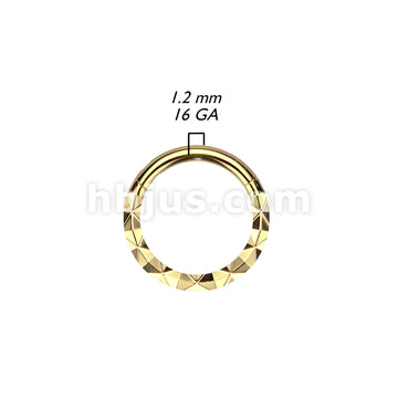 High Quality Precision 316L Surgical Steel Forward Facing X Faceted... - Image 5