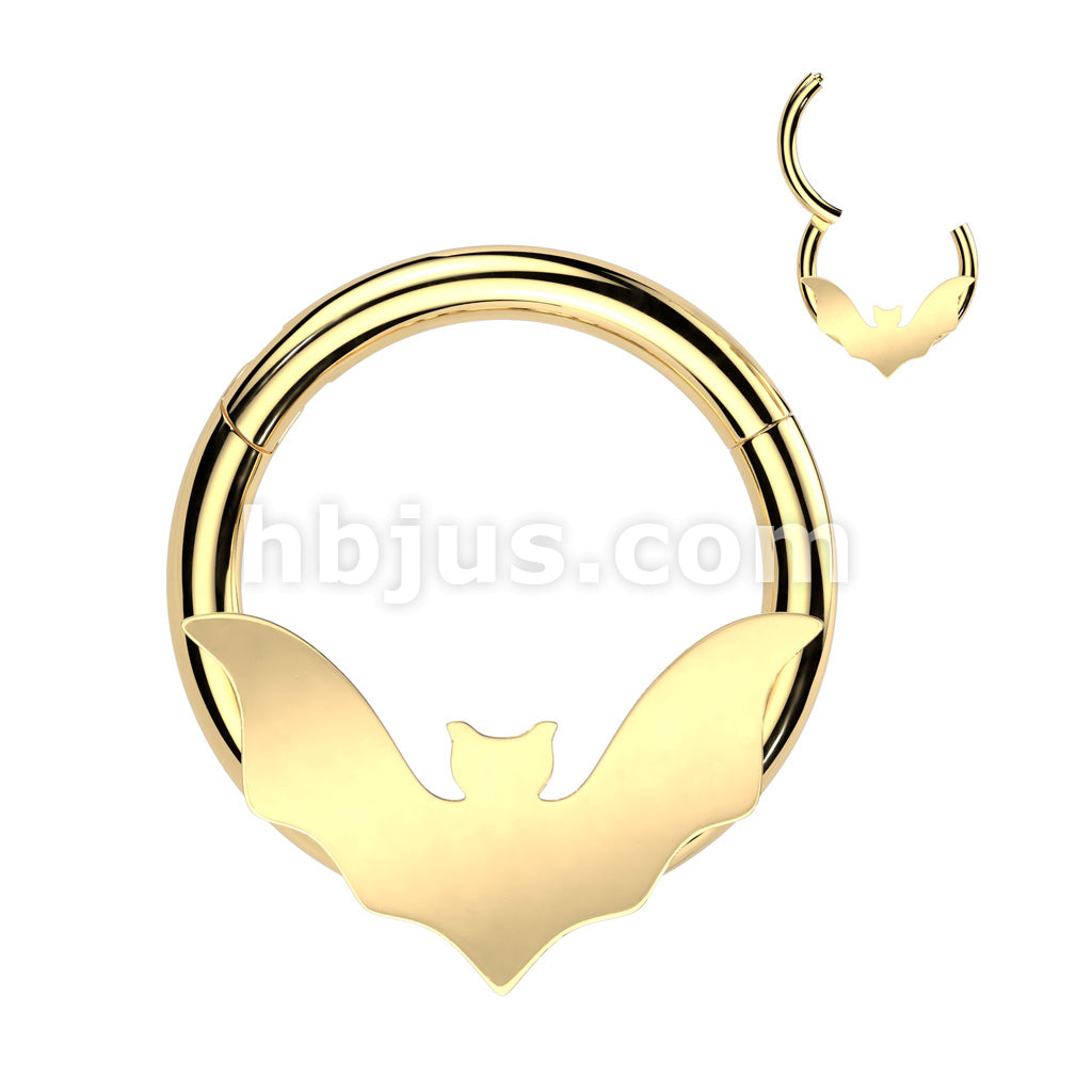 High Quality Precision 316L Surgical Steel Hinged Bat Segment Ring - Image 2