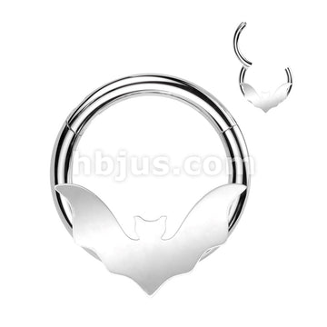 High Quality Precision 316L Surgical Steel Hinged Bat Segment Ring - Image 4