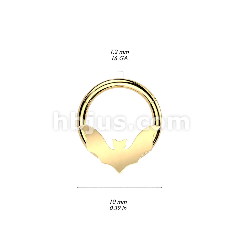 High Quality Precision 316L Surgical Steel Hinged Bat Segment Ring - Image 5