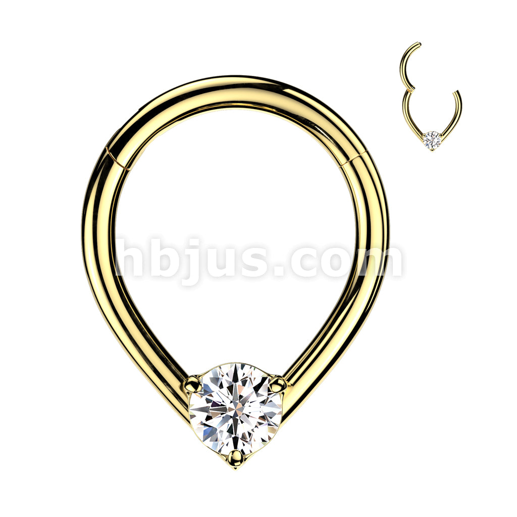 High Quality Precision All 316L Surgical Steel Teardrop Hinged Segment... - Image 2
