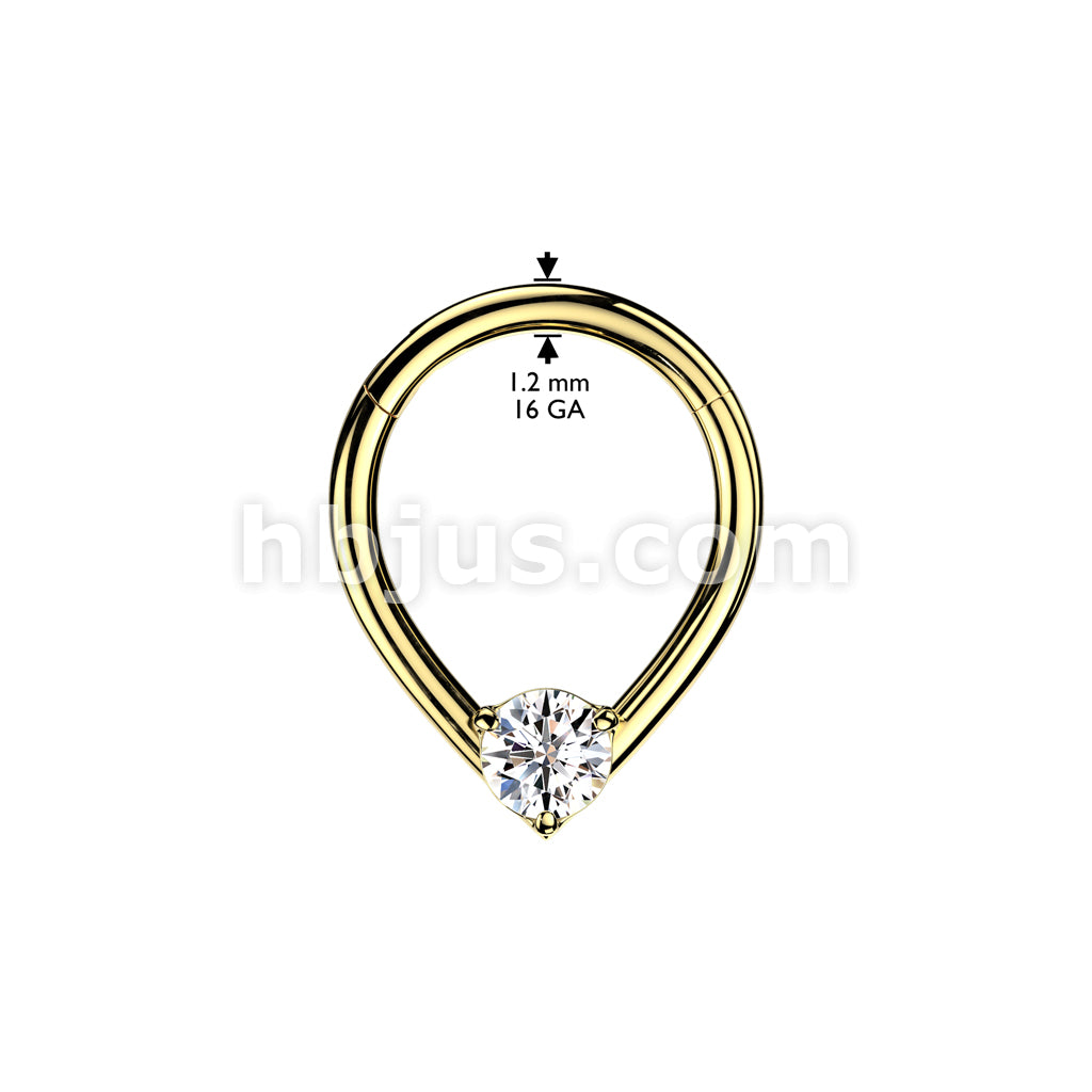 High Quality Precision All 316L Surgical Steel Teardrop Hinged Segment... - Image 4