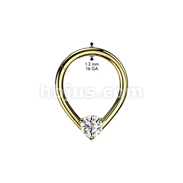 High Quality Precision All 316L Surgical Steel Teardrop Hinged Segment... - Image 4