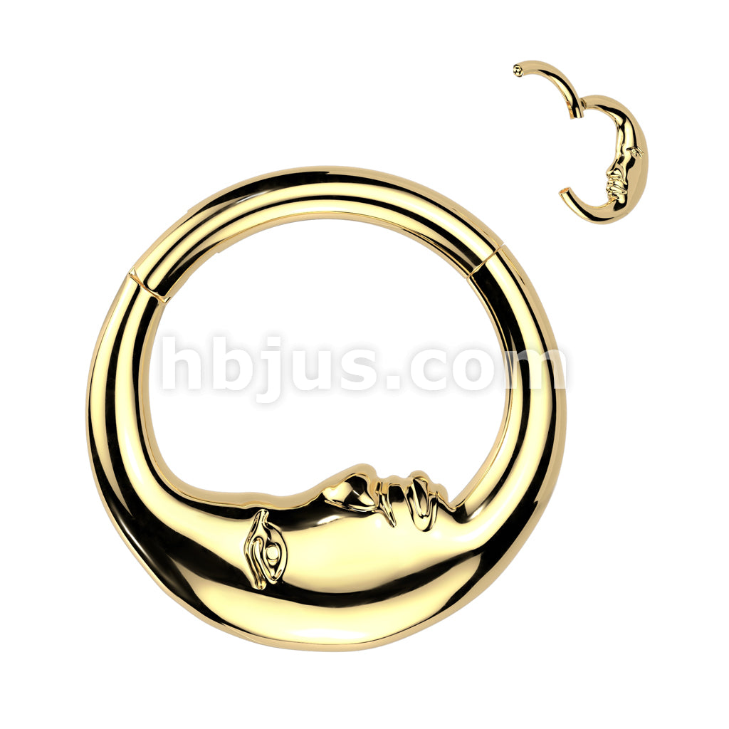 High Quality Precision All 316L Surgical Steel Double Sided Face Moon... - Image 2